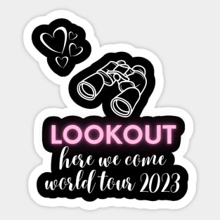 scentsy lookout, here we come, world tour 2023 Sticker